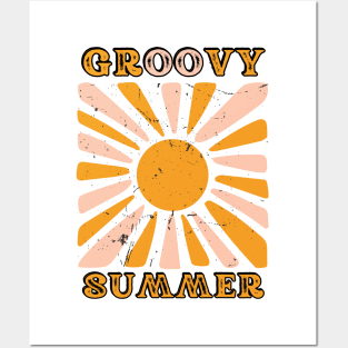 Sunlit Memories: Groovy Summer Vibes Posters and Art